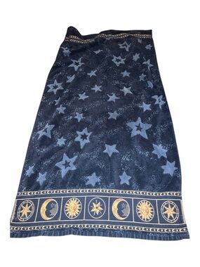 Vintage Celestial BATH Towel set Home Trends blue stars moon sun GUC Y2K cosmic